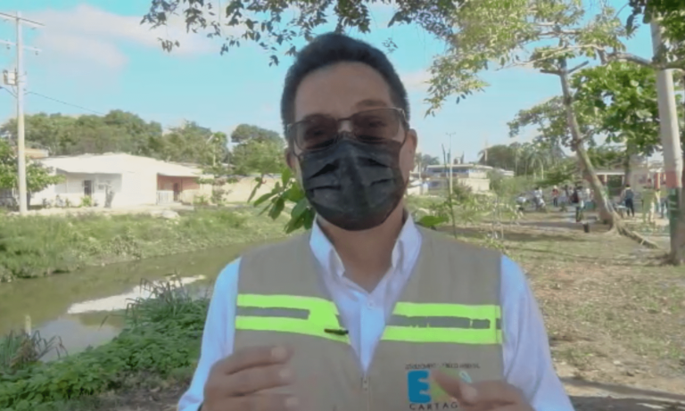 Director del EPA Cartagena, hablando sobre Mesa Técnica Distrital de la Calidad del Aire y Ruido Urbano