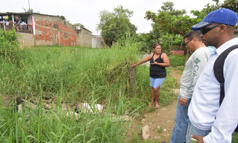 director del epa, funcionarios y comunidad realizando inspecciones técnicas, en sector mamonal