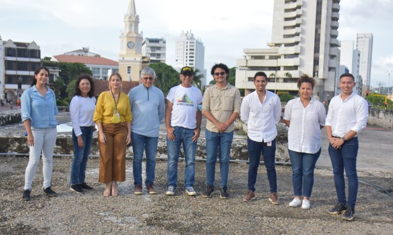 alcalde de Cartagena William Dau Chamat, directora (e) del EPA, y agencia internacional en pro del cambio climático y sostenibilidad ambiental