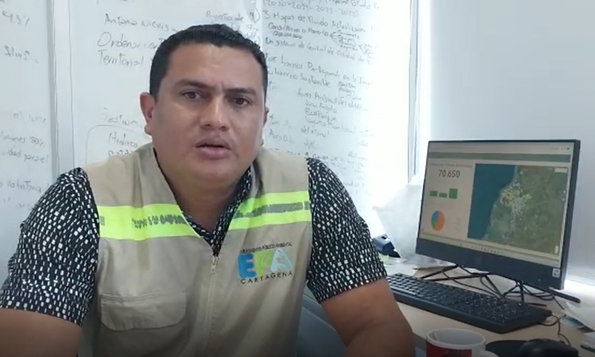 Fotografía de Roberto Junior González, subdirector técnico y Desarrollo Sostenible del EPA Cartagena