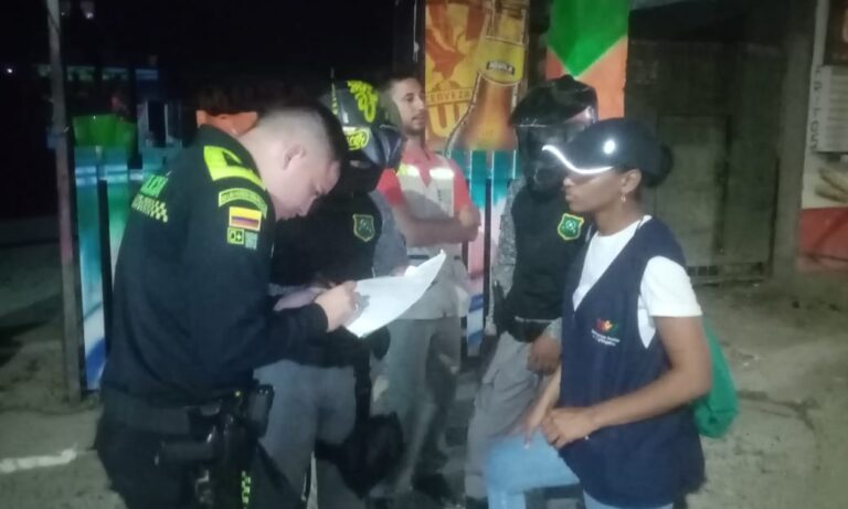 Funcionarios ejerciendo vigilancia y control en operativo ambiental