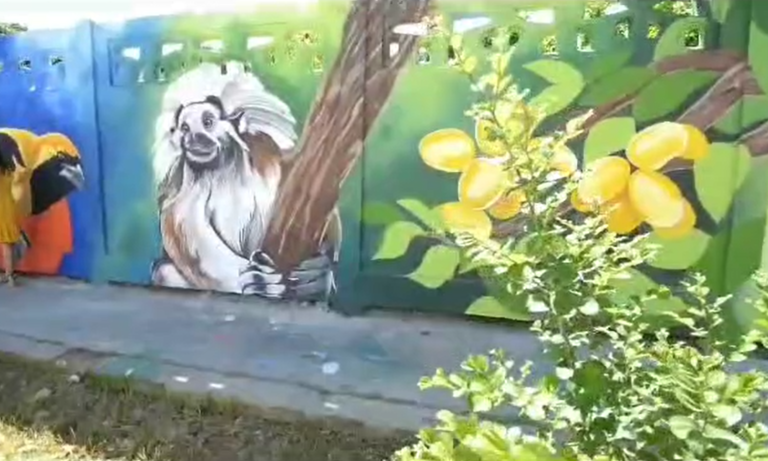 Mural de la institución educativa Alberto Elías Fernández Baena